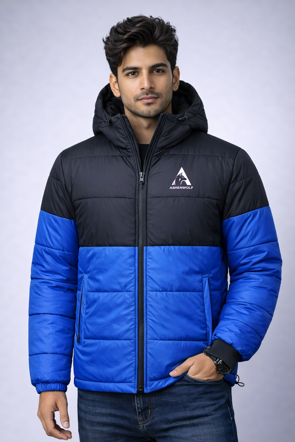 Ashenwolf 3-Layer Puffer Jacket – Premium Water-Resistant Tapeta Outerwear
