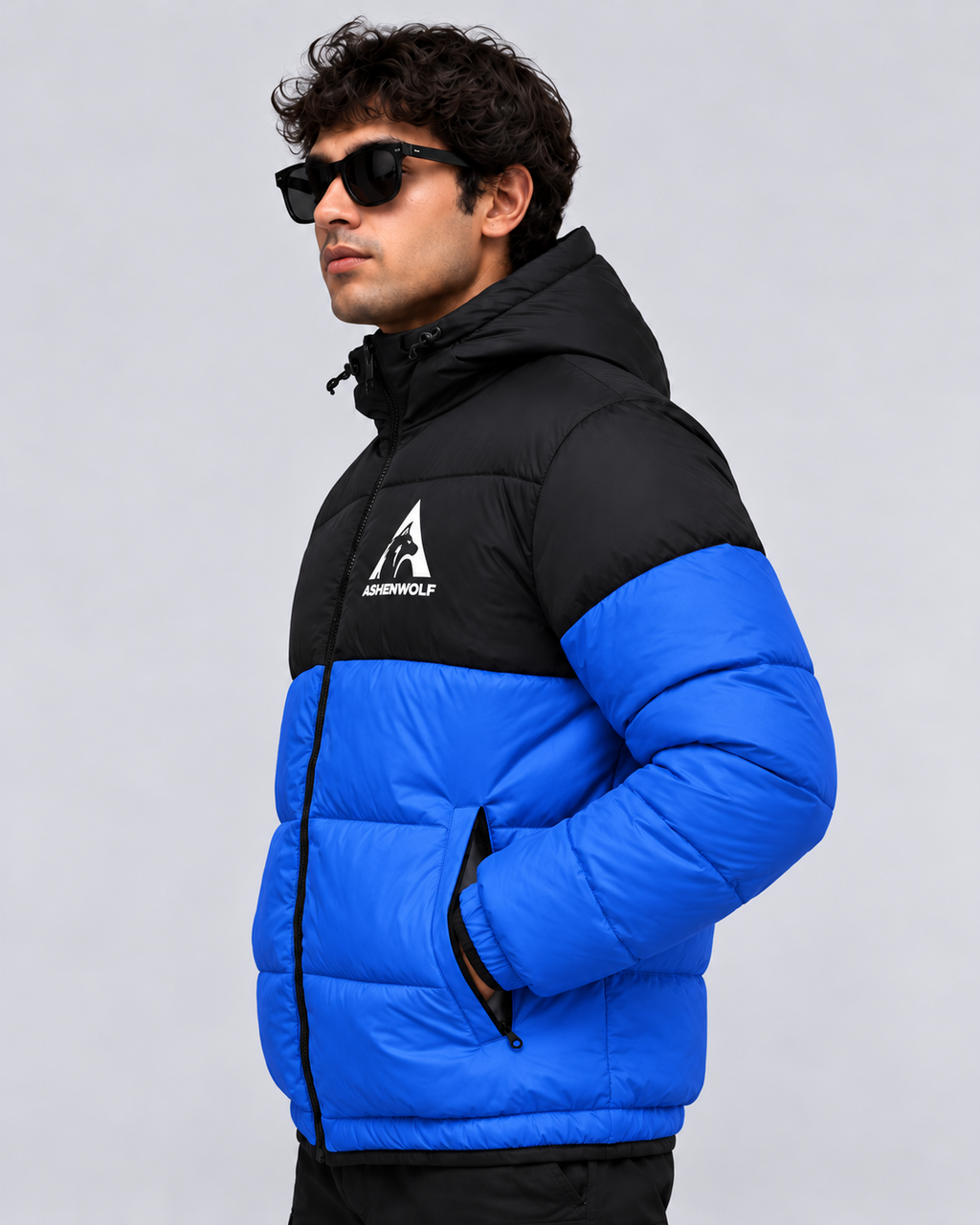 Ashenwolf 3-Layer Puffer Jacket – Premium Water-Resistant Tapeta Outerwear
