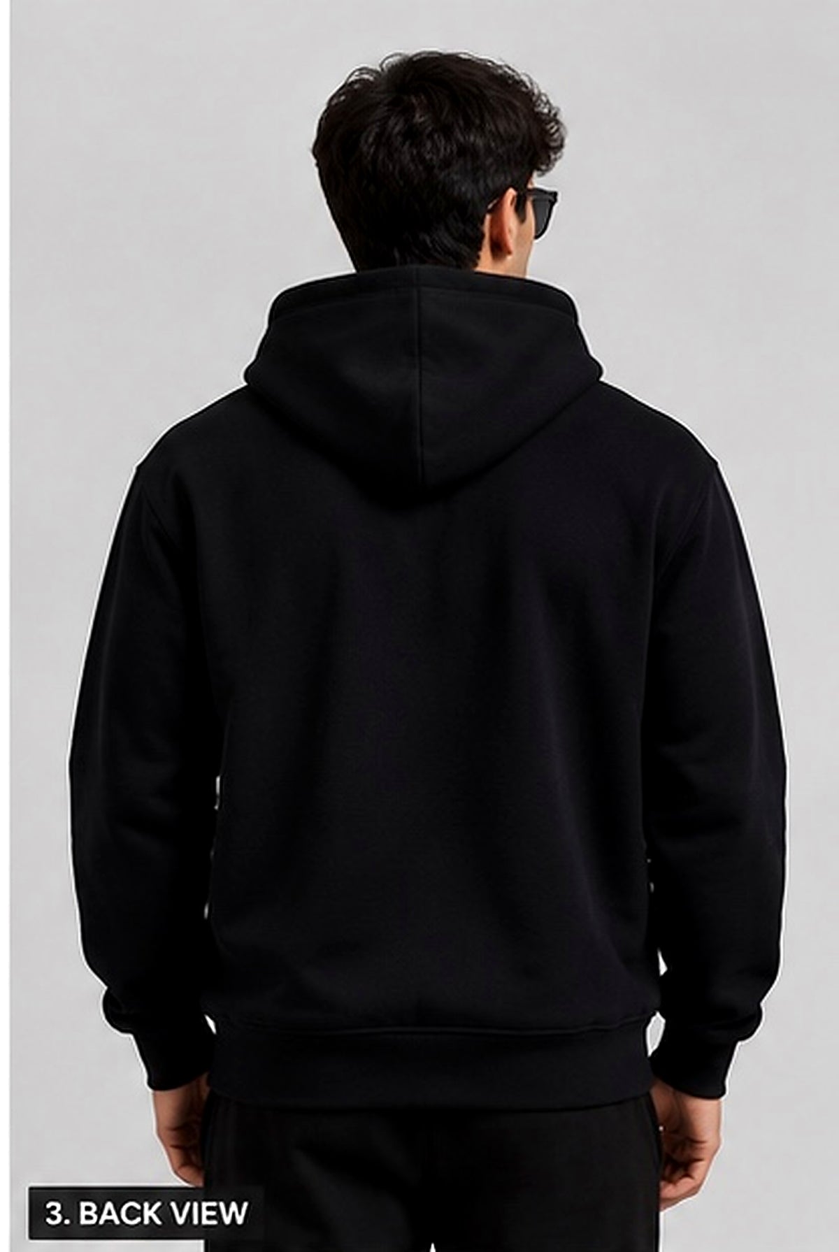 AshenWolf Oversized Black DTF Printed Logo Hoodie (320 GSM Cotton Fleece) | Made in Bangladesh