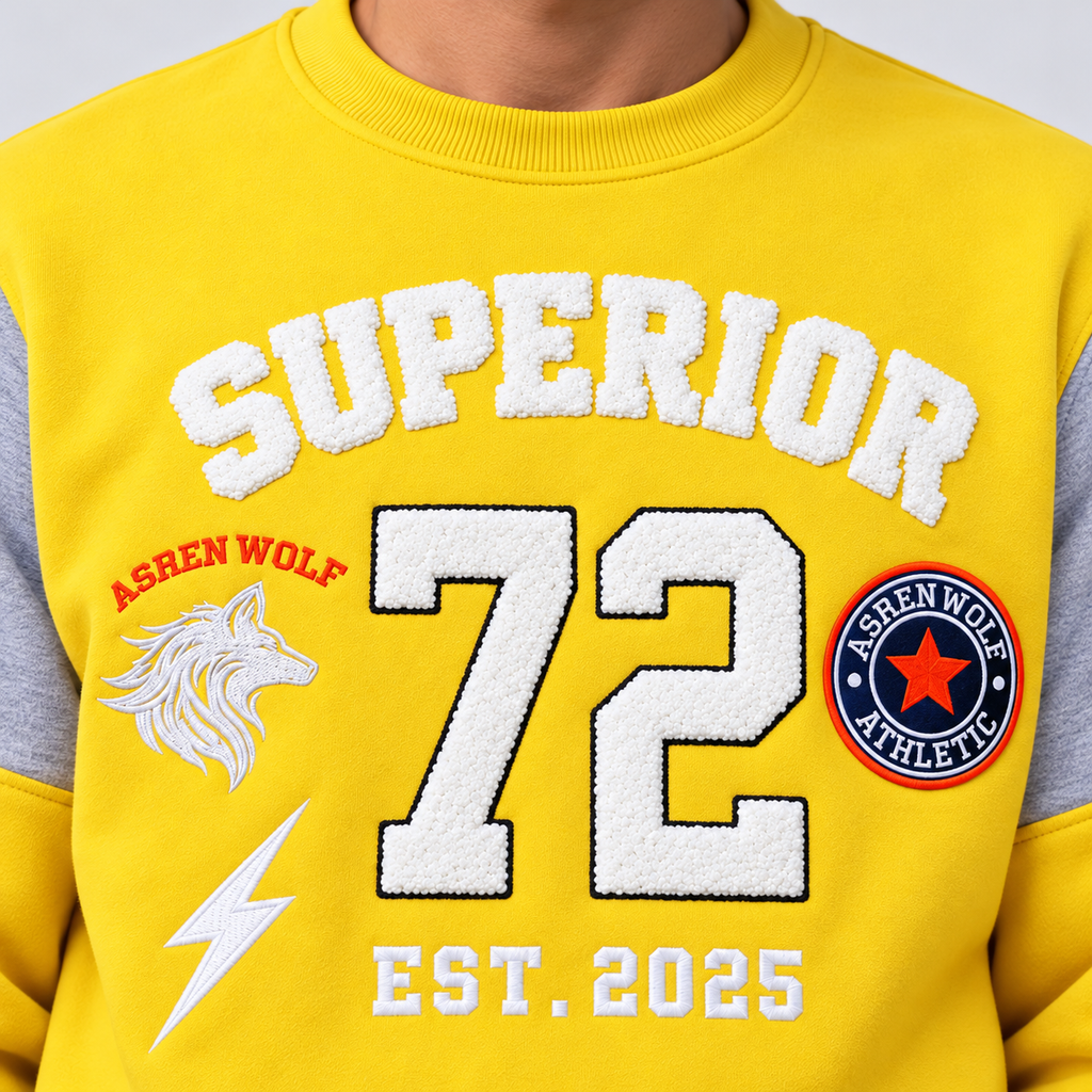 Ashenwolf Superior 72 Heritage Varsity Sweatshirt.