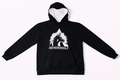 AshenWolf Oversized Black DTF Printed Logo Hoodie (320 GSM Cotton Fleece) | Made in Bangladesh