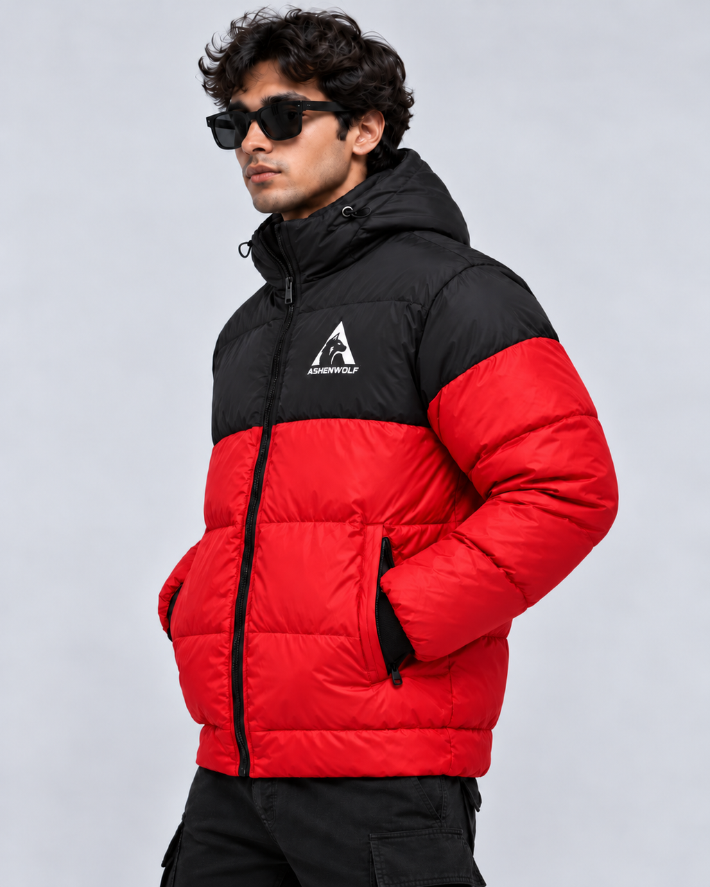 Ashenwolf 3-Layer Puffer Jacket – Premium Water-Resistant Tapeta Outerwear