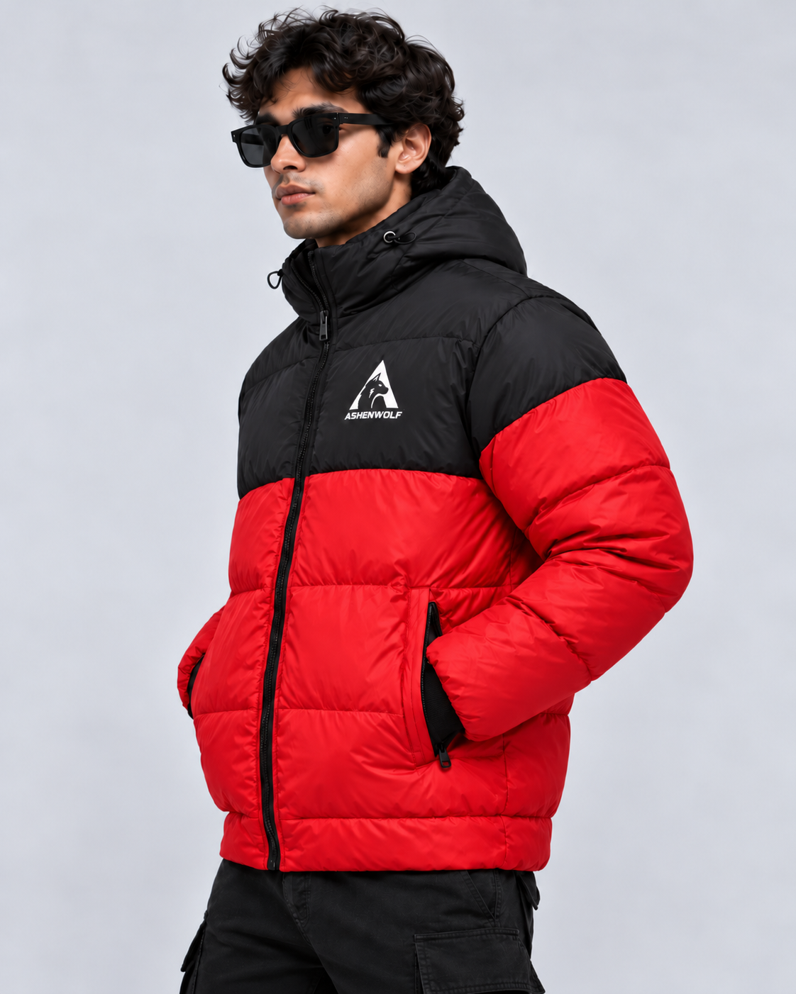 Ashenwolf 3-Layer Puffer Jacket – Premium Water-Resistant Tapeta Outerwear