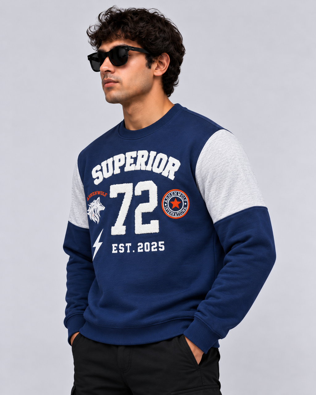 Ashenwolf Superior 72 Heritage Varsity Sweatshirt.