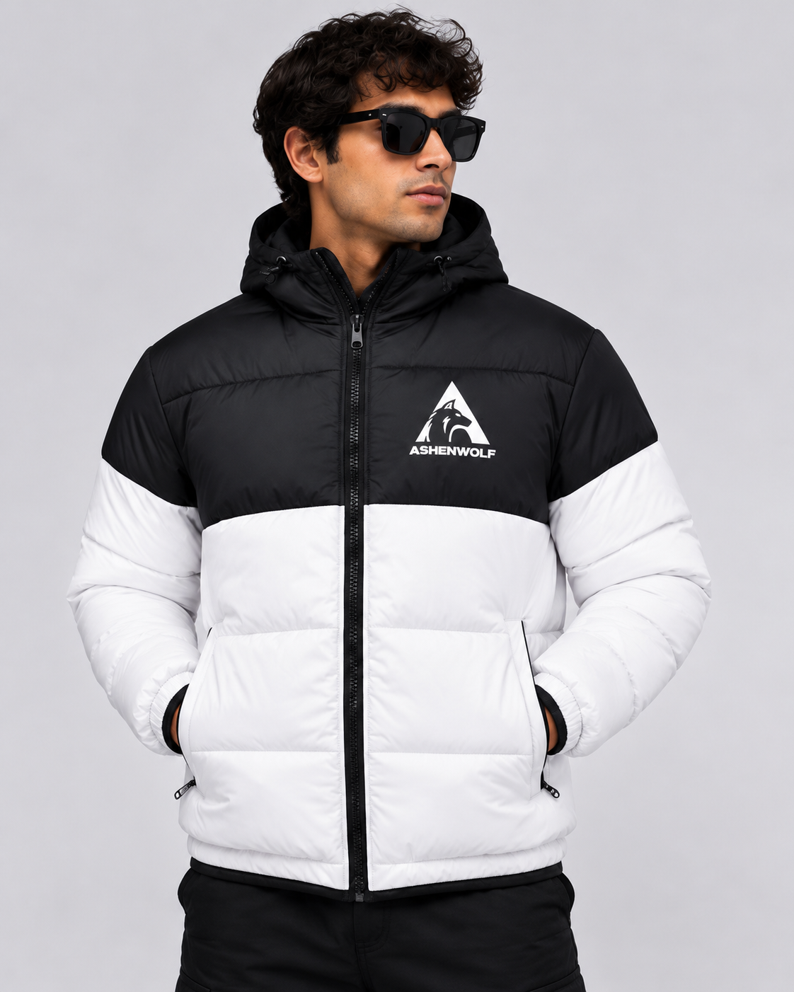 Ashenwolf 3-Layer Puffer Jacket – Premium Water-Resistant Tapeta Outerwear