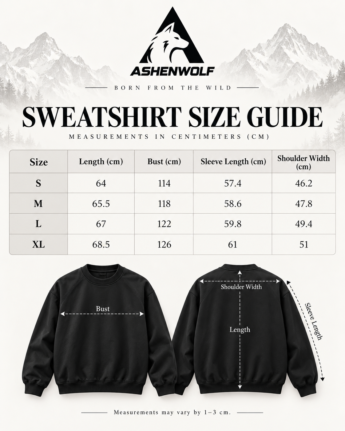 Ashenwolf Superior 72 Heritage Varsity Sweatshirt.