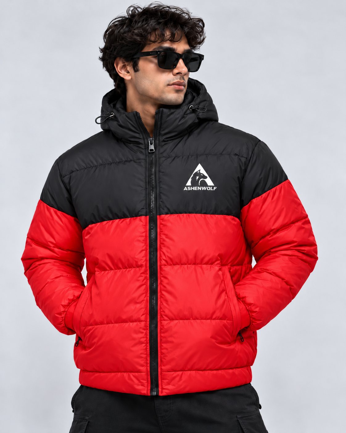 Ashenwolf 3-Layer Puffer Jacket – Premium Water-Resistant Tapeta Outerwear