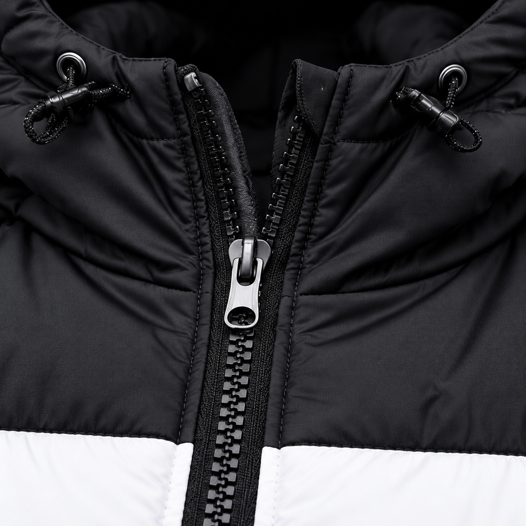 Ashenwolf 3-Layer Puffer Jacket – Premium Water-Resistant Tapeta Outerwear