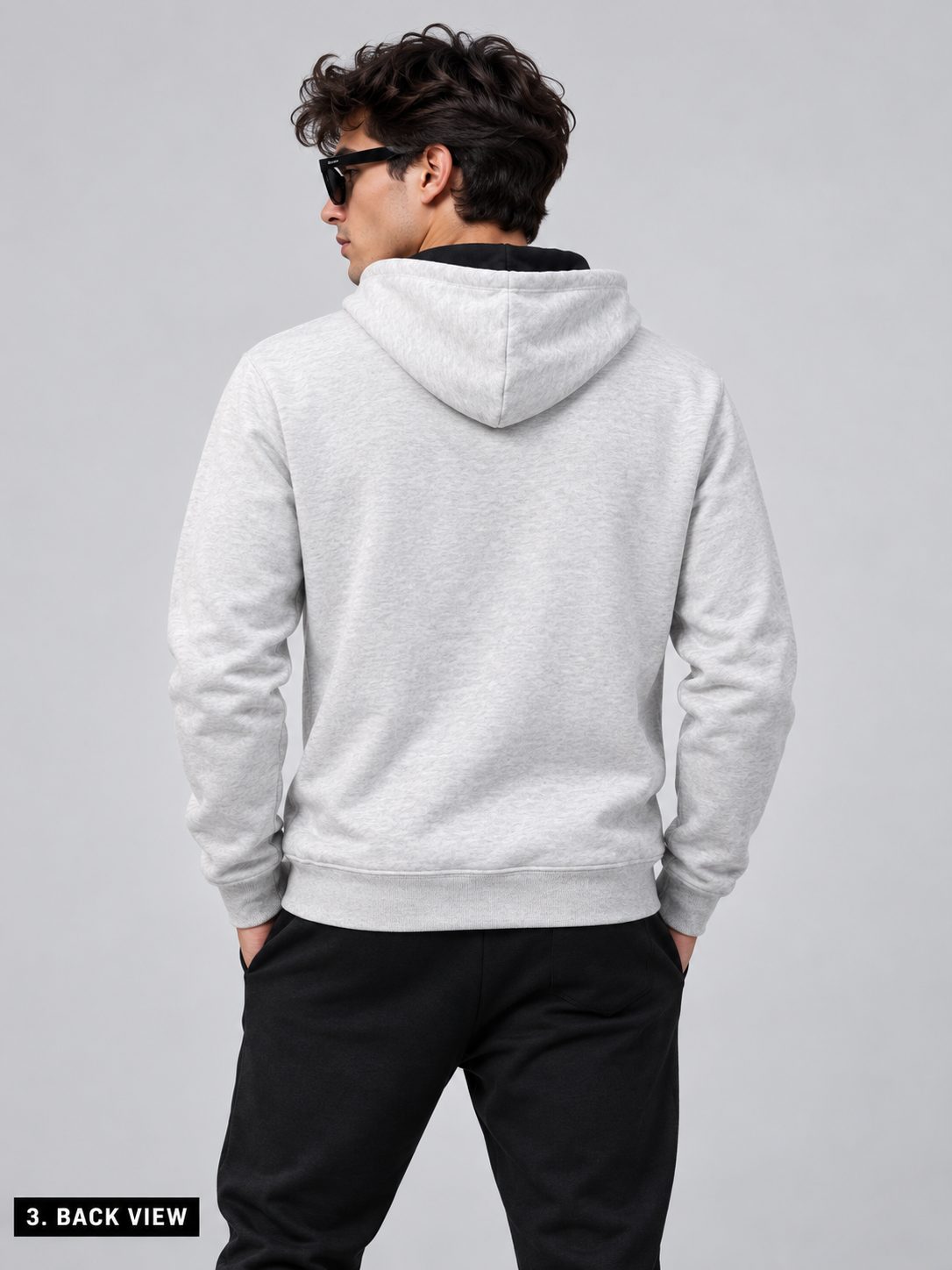AshenWolf Oversized “Stay Wild” Embroidered Light Grey Cotton Fleece Hoodie (320 GSM) | Made in Bangladesh