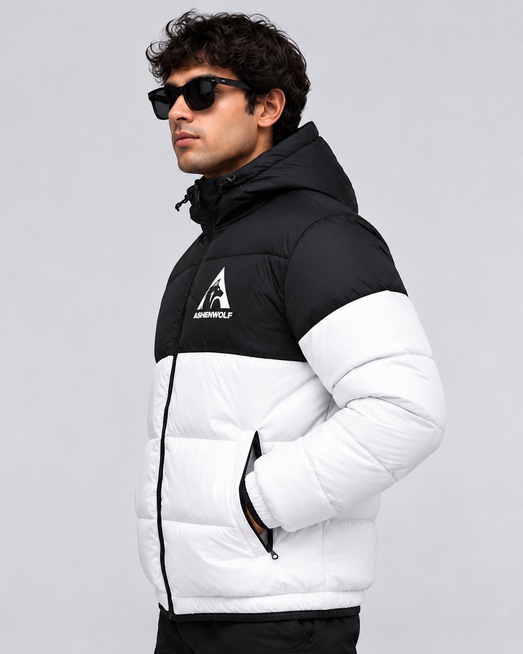 Ashenwolf 3-Layer Puffer Jacket – Premium Water-Resistant Tapeta Outerwear