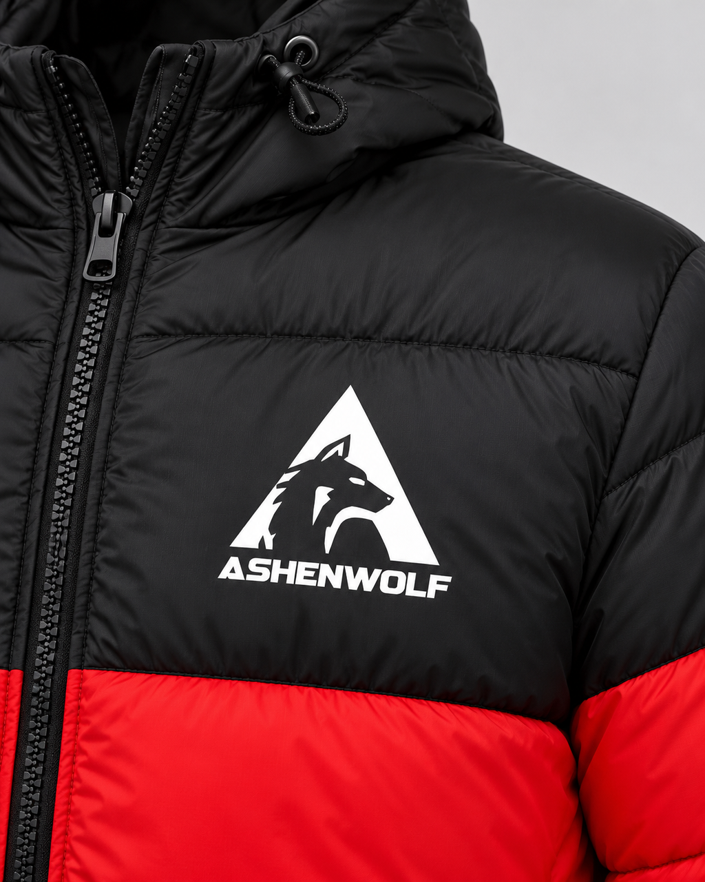 Ashenwolf 3-Layer Puffer Jacket – Premium Water-Resistant Tapeta Outerwear